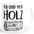 Kaffee-Tasse Ich und mein Holz Holzi einfarbig MoonWorks®preview