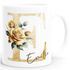 Kaffee-Tasse Initiale Monogramm personalisiert mit Namen Blumen Blüten Rosen persönliche Geschenke Frauen SpecialMe®preview