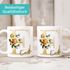 Kaffee-Tasse Initiale Monogramm personalisiert mit Namen Blumen Blüten Rosen persönliche Geschenke Frauen SpecialMe®preview