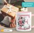 Kaffee-Tasse Initiale Monogramm personalisiert mit Namen Blumen Blüten Rosen persönliche Geschenke SpecialMe®preview