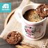 Kaffee-Tasse Initiale Monogramm personalisiert mit Namen Blumen Blüten Rosen persönliche Geschenke SpecialMe®preview