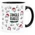 Kaffee-Tasse Jingle Balls Penis Muster Weihnachten Pimmel mit Weihnachtsmütze Bürotasse lustige Geschenke MoonWorks®preview