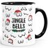 Kaffee-Tasse Jingle Bells Brüste Muster Weihnachten Titten mit Weihnachtsmütze Bürotasse lustige Geschenke MoonWorks®preview