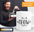 Kaffee-Tasse Katze Meow Miau Cat Teetasse einfarbig MoonWorks®preview