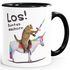 Kaffee-Tasse Katze Satire Los buntes Einhorn Unicorn Nashorn Pferd Bürotasse lustige Kaffeebecher MoonWorks®preview