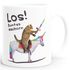 Kaffee-Tasse Katze Satire Los buntes Einhorn Unicorn Nashorn Pferd Bürotasse lustige Kaffeebecher MoonWorks®preview