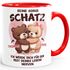 Kaffee-Tasse Keine Sorge Schatz Herz personalisierbares Motiv Liebes-Geschenk Mann Frau Paar SpecialMe®preview