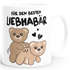 Kaffee-Tasse Liebe lustig Bär Geschenk Partner Mann Liebhaber Jahrestag Valentinstag  Moonworks®preview