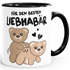 Kaffee-Tasse Liebe lustig Bär Geschenk Partner Mann Liebhaber Jahrestag Valentinstag  Moonworks®preview