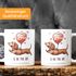 Kaffee-Tasse Liebe Lustig Geschenk Mann Frau Spruch Love is in the Air Hund Dackel Luftballon Moonworks®preview