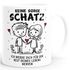 Kaffee-Tasse Liebe Lustig Keine Sorge Schatz Strichmännchen Paar Geschenk Mann Frau Valentinstag SpecialMe®preview