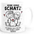 Kaffee-Tasse Liebe Lustig Keine Sorge Schatz Strichmännchen Paar Geschenk Mann Frau Valentinstag SpecialMe®preview