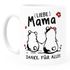 Kaffee-Tasse Liebe Mama Danke für alles Geschenk Muttertag Geburtstag Bär Strichzeichnung SpecialMe®preview