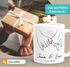 Kaffee-Tasse Liebe personalisiert mit Name und Datum Hände Paar Herz Liebes-Geschenk Freundin Mann SpecialMe®preview