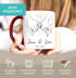 Kaffee-Tasse Liebe personalisiert mit Name und Datum Hände Paar Herz Liebes-Geschenk Freundin Mann SpecialMe®preview