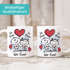 Kaffee-Tasse Liebe verliebte Strichmännchem Spruch Ich Deins Du Meins Herz Geschenk Valentinstag Jahrestag SpecialMe®preview