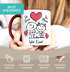 Kaffee-Tasse Liebe verliebte Strichmännchem Spruch Ich Deins Du Meins Herz Geschenk Valentinstag Jahrestag SpecialMe®preview