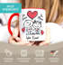 Kaffee-Tasse Liebe verliebte Strichmännchem Spruch Ich Deins Du Meins Herz Geschenk Valentinstag Jahrestag SpecialMe®preview