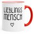 Kaffee-Tasse Lieblingsmensch Geschenk-Tasse Liebe Freundschaft Partner Freundin MoonWorks®preview