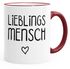 Kaffee-Tasse Lieblingsmensch Geschenk-Tasse Liebe Freundschaft Partner Freundin MoonWorks®preview
