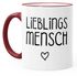 Kaffee-Tasse Lieblingsmensch Geschenk-Tasse Liebe Freundschaft Partner Freundin MoonWorks®preview