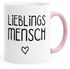 Kaffee-Tasse Lieblingsmensch Geschenk-Tasse Liebe Freundschaft Partner Freundin MoonWorks®preview