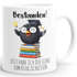 Kaffee-Tasse lustige Tiermotive - Geschenk Abschluss Bestanden Spruch Lustig Lizenz zum Klugscheissen - Keramikbecher Moonworks®preview