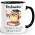 Kaffee-Tasse lustige Tiermotive - Geschenk Abschluss Bestanden Spruch Lustig Lizenz zum Klugscheissen - Keramikbecher Moonworks®preview