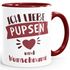 Kaffee-Tasse lustiger Spruch Ich liebe pupsen personalisierbares Motiv Wunschname Geschenk witzige Liebeserklärung Moonworks®preview
