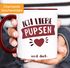 Kaffee-Tasse lustiger Spruch Ich liebe pupsen personalisierbares Motiv Wunschname Geschenk witzige Liebeserklärung Moonworks®preview