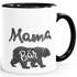 Kaffee-Tasse Mama, Papa, Baby Oma Opa Bär Geschenk Familie Keramikbecher mit Aufdruclk Moonworks®preview