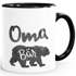 Kaffee-Tasse Mama, Papa, Baby Oma Opa Bär Geschenk Familie Keramikbecher mit Aufdruclk Moonworks®preview