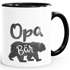 Kaffee-Tasse Mama, Papa, Baby Oma Opa Bär Geschenk Familie Keramikbecher mit Aufdruclk Moonworks®preview