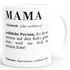 Kaffee-Tasse Mama Papa Bruder Schwester Definition Dictionary Wörterbuch Duden Geschenk-Tasse Muttertag MoonWorks®preview