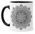 Kaffee-Tasse Mandala Ethno Boho Kaffeetasse Teetasse Keramiktasse mit Innenfarbe Autiga®preview