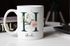 Kaffee-Tasse mit Buchstabe Initiale Monogramm personalisiert mit Namen Rosen-Motiv persönliche Geschenke SpecialMe®preview