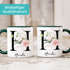 Kaffee-Tasse mit Buchstabe Initiale Monogramm personalisiert mit Namen Rosen-Motiv persönliche Geschenke SpecialMe®preview