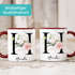 Kaffee-Tasse mit Buchstabe Initiale Monogramm personalisiert mit Namen Rosen-Motiv persönliche Geschenke SpecialMe®preview