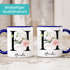 Kaffee-Tasse mit Buchstabe Initiale Monogramm personalisiert mit Namen Rosen-Motiv persönliche Geschenke SpecialMe®preview