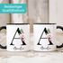 Kaffee-Tasse mit Buchstabe Monogramm personalisiert mit Namen Initiale Blumen-Motiv persönliche Geschenke SpecialMe®preview