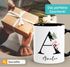 Kaffee-Tasse mit Buchstabe Monogramm personalisiert mit Namen Initiale Blumen-Motiv persönliche Geschenke SpecialMe®preview