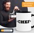 Kaffee-Tasse mit Chef Schriftzug Chef-Tasse mit Innenfarbe MoonWorks®preview