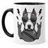 Kaffee-Tasse mit Motiv Hund Heavy Metal Comicstil Metalhand Bürotasse lustige Kaffeebecher MoonWorks®preview