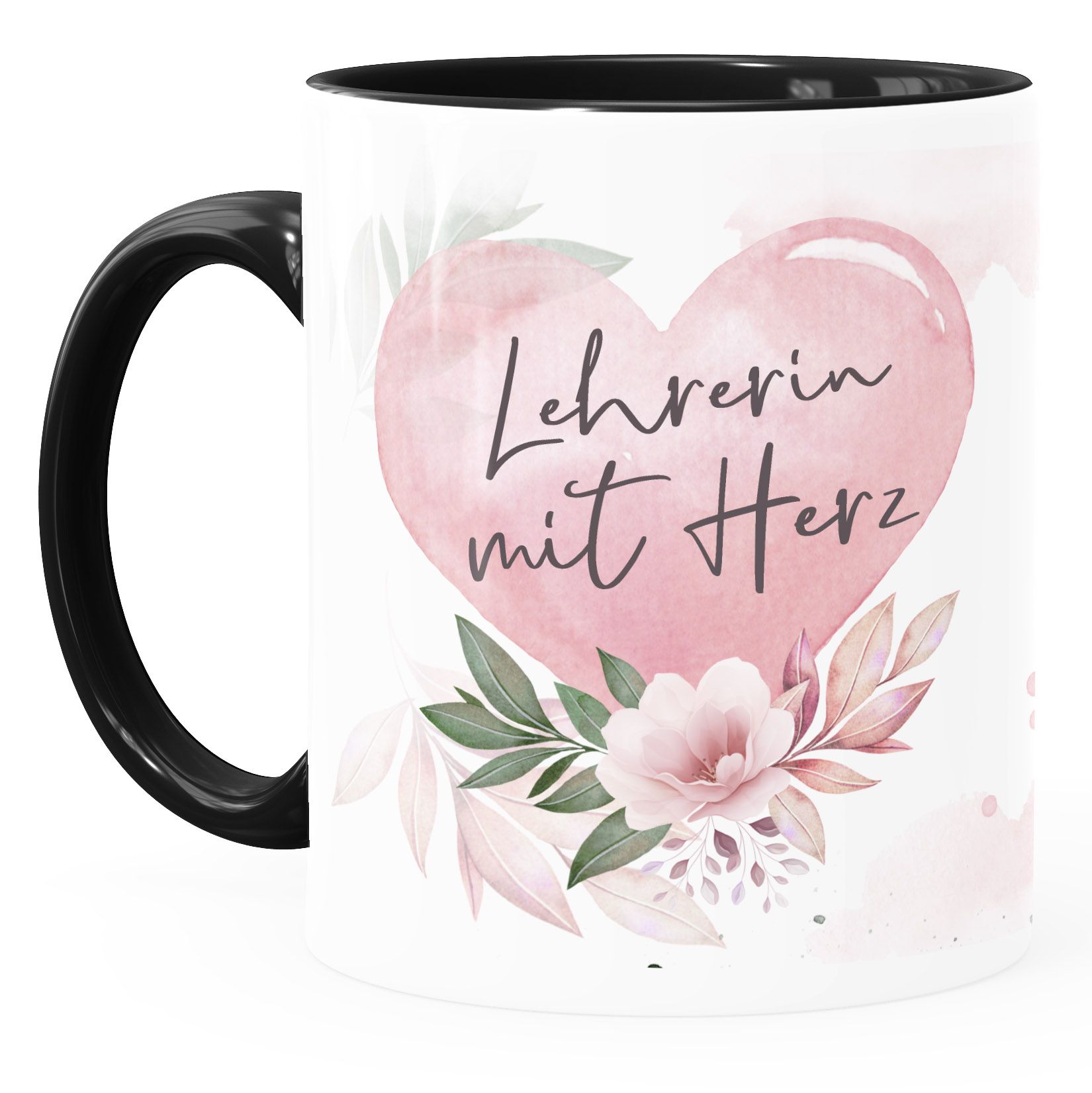 Kaffee-Tasse Mit Name Und Spruch Mit Herz Initiale Monogramm Dankeschön ...