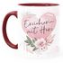 Kaffee-Tasse mit Name und Spruch mit Herz Initiale Monogramm Dankeschön personalisierte Geschenke SpecialMe®preview