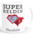 Kaffee-Tasse mit Namen Initiale personalisierbar Aufdruck Superheld/Superheldin persönliches individuelles Geschenk Moonworks®preview