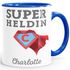 Kaffee-Tasse mit Namen Initiale personalisierbar Aufdruck Superheld/Superheldin persönliches individuelles Geschenk Moonworks®preview
