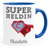 Kaffee-Tasse mit Namen Initiale personalisierbar Aufdruck Superheld/Superheldin persönliches individuelles Geschenk Moonworks®preview