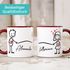 Kaffee-Tasse mit Namen Liebes-Paar Strichmännchen Motiv personalisierbar Liebesgeschenke Valentinstag Weihnachten (1 Tasse) SpecialMe®preview