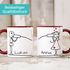 Kaffee-Tasse mit Namen Liebes-Paar Strichmännchen Motiv personalisierbar Liebesgeschenke Valentinstag Weihnachten (1 Tasse) SpecialMe®preview